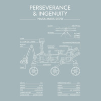 Perseverance & Ingenuity - Mars 2020 (white Stencil - No Background) 1 Unisex Sherpa-lined Denim Jacket | Artistshot