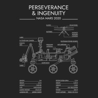 Perseverance & Ingenuity - Mars 2020 (white Stencil - No Background) 1 3/4 Sleeve Shirt | Artistshot