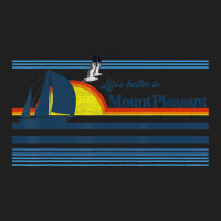 Mount Pleasant Sc Beach Retro 70s 80s Sailing Boat Sunset Ladies Polo Shirt | Artistshot