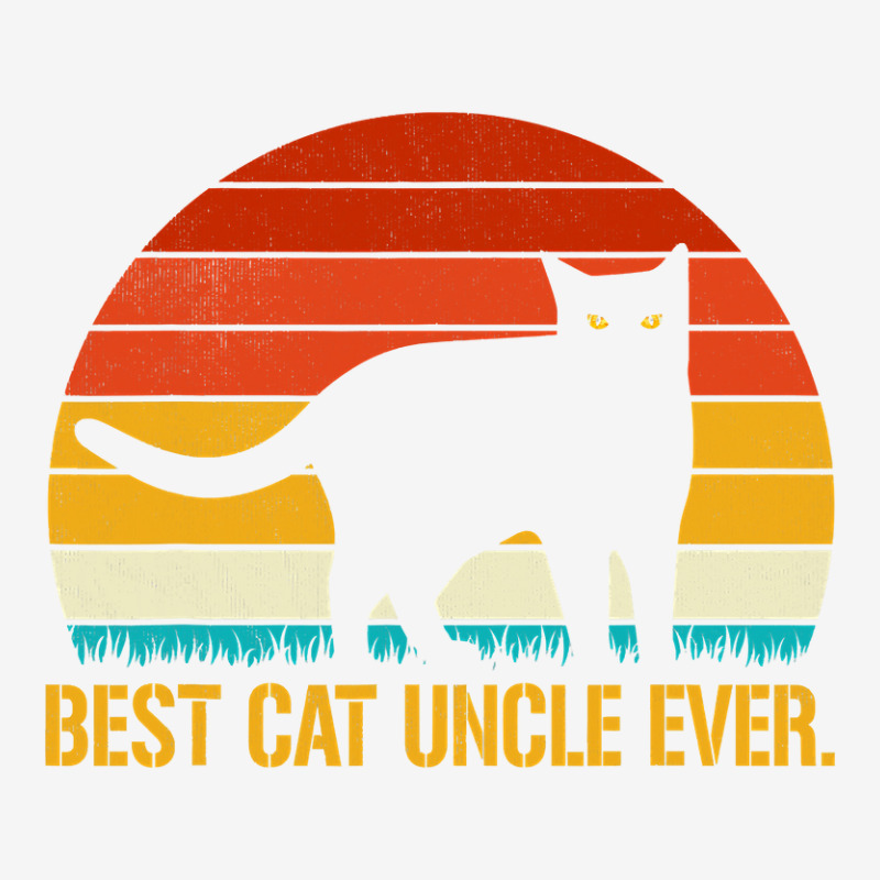 Best Cat Uncle Ever Vintage Retro Cat Kitten Lover Adjustable Cap by HANANELArtist | Artistshot