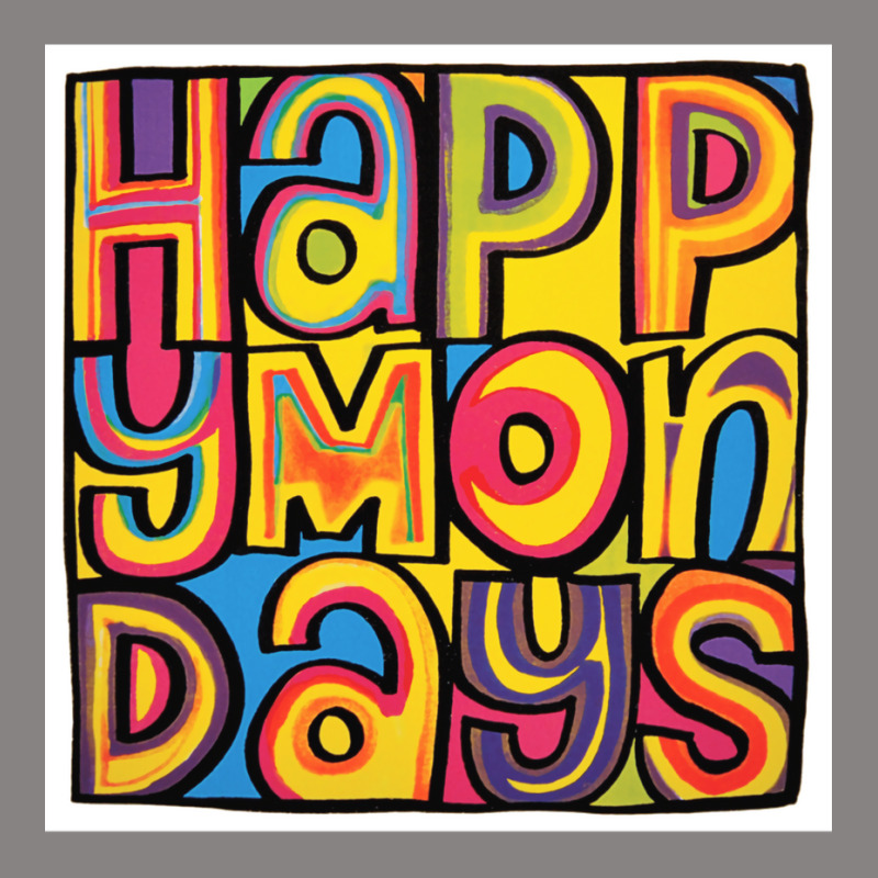 Happy Mondays   Funny Hipster Adjustable Cap | Artistshot