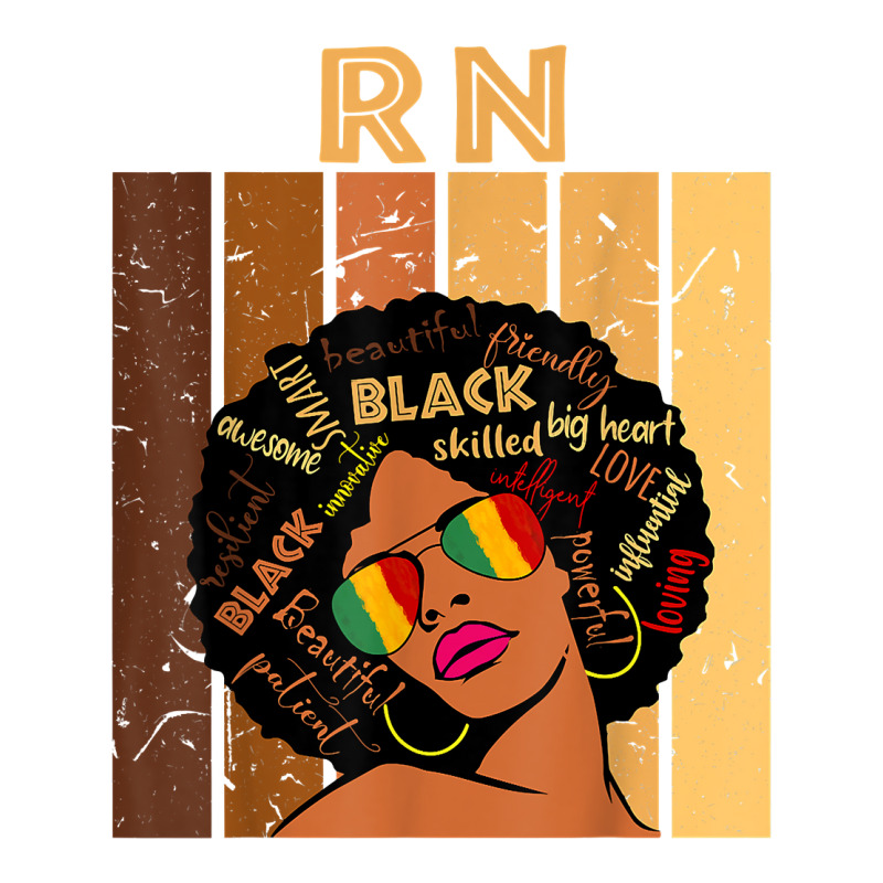 Rn Registered Nurse Afro African Women Black History Month T Shirt Toddler T-shirt | Artistshot