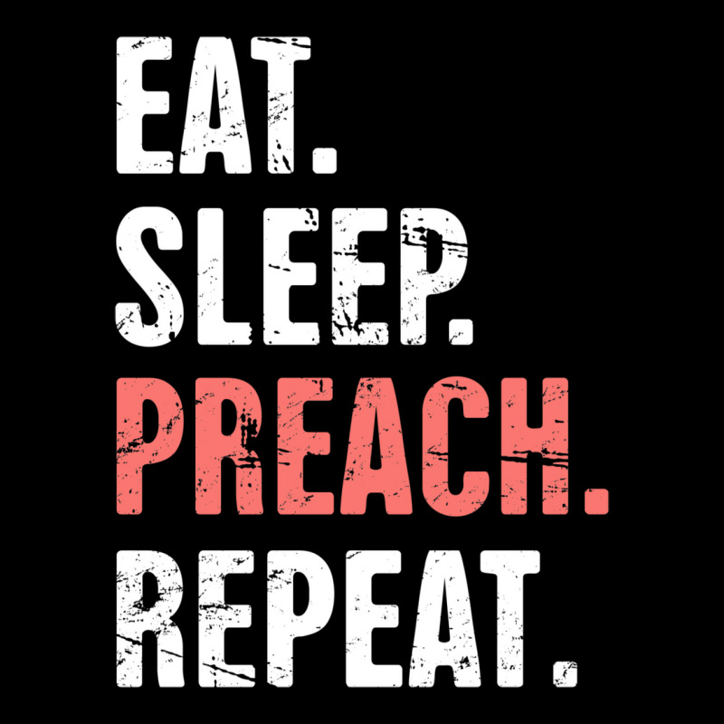 Eat Sleep Preach Repeat Funny Pastor Design E Fleece Short by ashkisherez | Artistshot