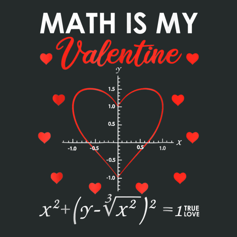 Math Is My Valentine Heart Equation Funny Teacher Students T Shirt Women's Triblend Scoop T-shirt by meritzjla | Artistshot