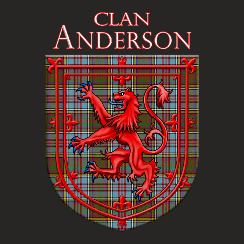 Anderson Tartan Scottish Plaid Lion Rampant Ladies Fitted T-shirt | Artistshot