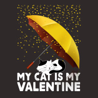 My Cat Is My Valentine For Dark Racerback Tank | Artistshot