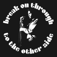 Jim Morrison Break On Through To The Other Side White Stencil  T Flannel Shirt | Artistshot