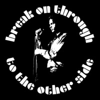 Jim Morrison Break On Through To The Other Side White Stencil  T Men's 3/4 Sleeve Pajama Set | Artistshot