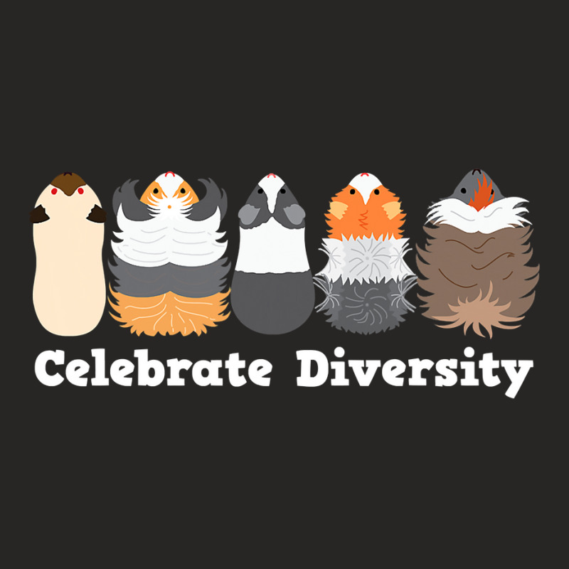 Funny  Celebrate Diversity  Cute Gift For Guinea Pig Lovers Ladies Fitted T-Shirt by ElizabethAtist | Artistshot