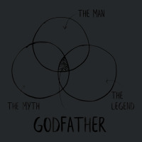 Mens Funny Gift For Fathers Day Mix Of Legend Godfather Crewneck Sweatshirt | Artistshot