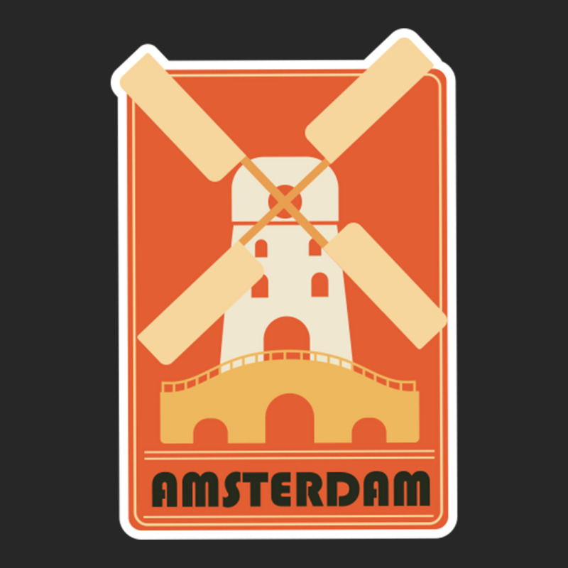 Retro Amsterdam Windmill Tourism Badge Women's Pajamas Set by SandraDelpha | Artistshot