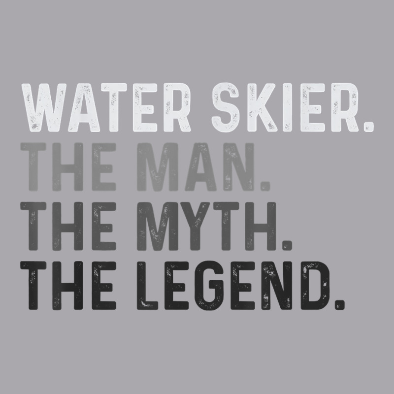 Mens Water Skier Skiing Man The Myth Legend Ski T Shirt Youth 3/4 Sleeve by alicakarste3vs | Artistshot