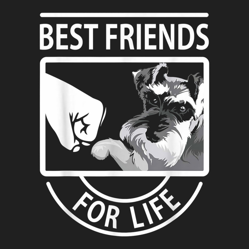 Schnauzer Best Friends For Life Tshirt Drawstring Bags | Artistshot