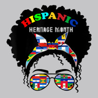 National Hispanic Heritage Month Latin Flags Messy Bun Latin T Shirt Baby Bodysuit | Artistshot