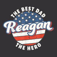 Mens Reagan Best Dad Hero Us Flag Personalised Father's Day T Shirt Vintage Short | Artistshot