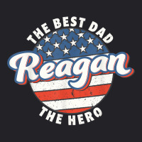 Mens Reagan Best Dad Hero Us Flag Personalised Father's Day T Shirt Youth Tee | Artistshot