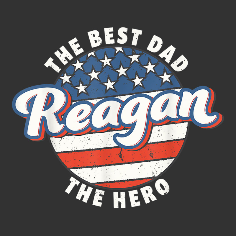 Mens Reagan Best Dad Hero Us Flag Personalised Father's Day T Shirt Baby Bodysuit by rennambka | Artistshot