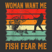 Mens Woman Want Me Fish Fear Me , Fishing Funny Fisherman T Shirt Baby Bodysuit | Artistshot