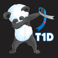 T1d Funny Cute Dabbing Panda Type 1 Diabetes Awareness T Shirt T-shirt | Artistshot