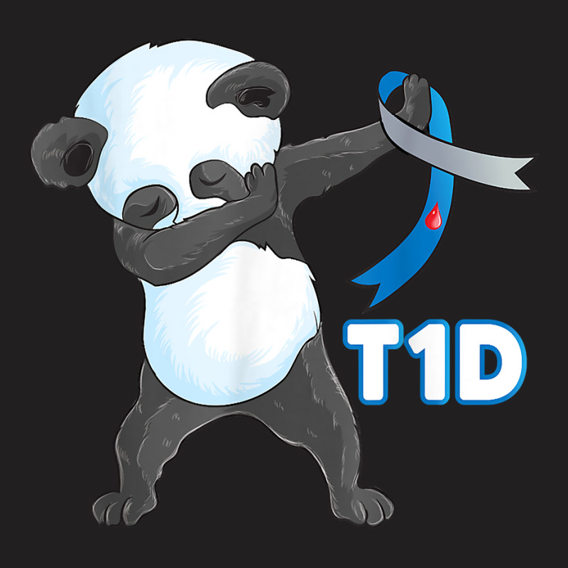 T1d Funny Cute Dabbing Panda Type 1 Diabetes Awareness T Shirt T-shirt | Artistshot