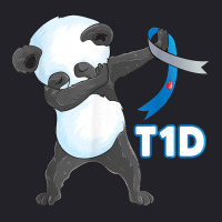 T1d Funny Cute Dabbing Panda Type 1 Diabetes Awareness T Shirt Unisex Sherpa-lined Denim Jacket | Artistshot