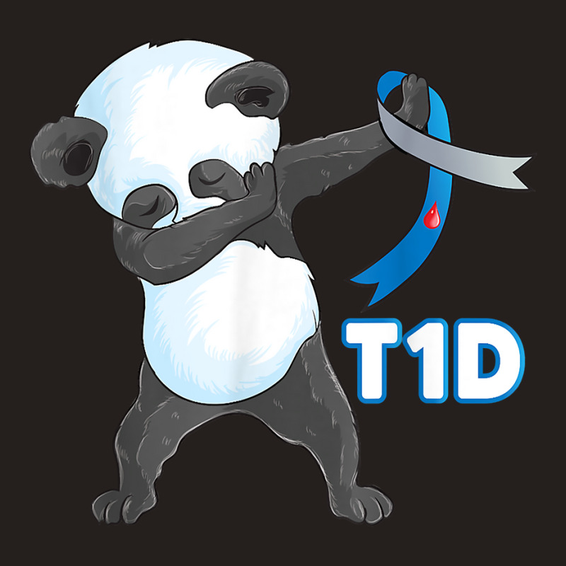 T1d Funny Cute Dabbing Panda Type 1 Diabetes Awareness T Shirt Tank Top | Artistshot