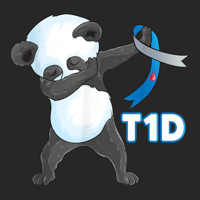 T1d Funny Cute Dabbing Panda Type 1 Diabetes Awareness T Shirt Men's T-shirt Pajama Set | Artistshot