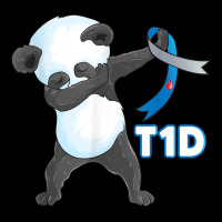 T1d Funny Cute Dabbing Panda Type 1 Diabetes Awareness T Shirt Men's 3/4 Sleeve Pajama Set | Artistshot