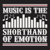 Music Is The Shorthand Of Emotion Music Lover Classic  Stars T-shirt | Artistshot