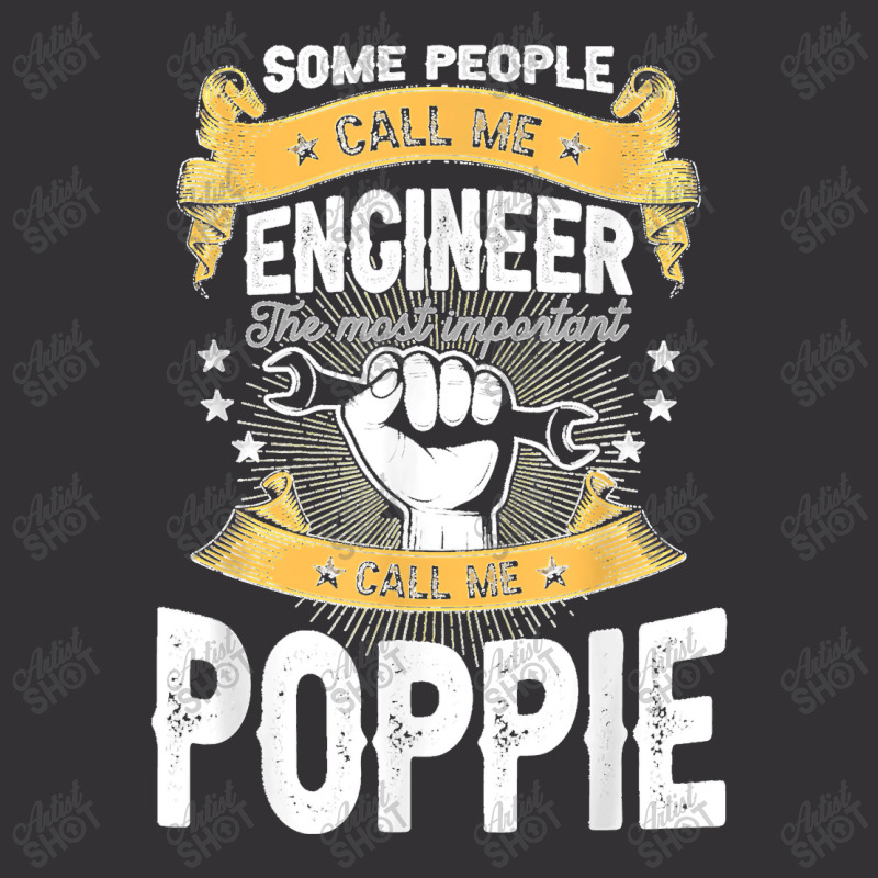 Engineering Grandpa Poppie Engineer Vintage Hoodie And Short Set | Artistshot