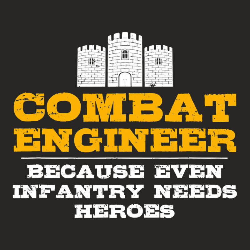 Combat Engineer  Engineer Gifts  Army Engineering Ladies Fitted T-Shirt by Aliceartist | Artistshot