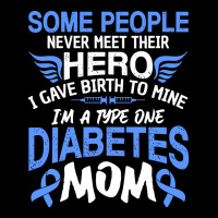 Type 1 Diabetes Mom Mother T1d Diabetic Awareness Women Pullover Hoodi Portrait Canvas Print | Artistshot