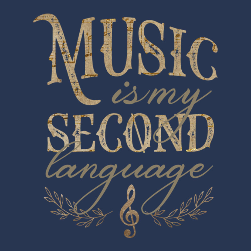 Music Is My Second Language Ladies Denim Jacket by MichaelTatum | Artistshot