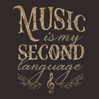 Music Is My Second Language Racerback Tank | Artistshot