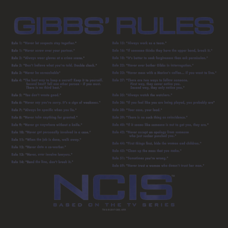 Ncis Gibbs Rules Ladies Fitted T-Shirt by rastyrocl | Artistshot