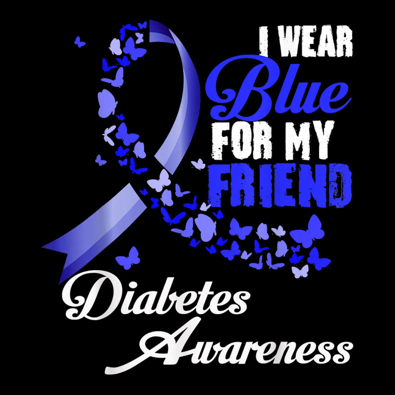 Wear Blue For My Friend T1d Diabetes Awareness Blue Ribbon T Shirt Pocket T-shirt | Artistshot