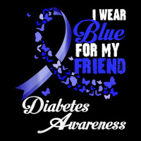 Wear Blue For My Friend T1d Diabetes Awareness Blue Ribbon T Shirt Unisex Jogger | Artistshot