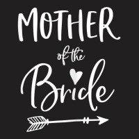 Womens Mother Of The Bride Shirt Arrow And Heart Navy Blue T-shirt | Artistshot