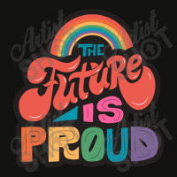 The Future Is Proud Lgbtq Pride Colorful Rainbow Word Art Scorecard Crop Tee | Artistshot