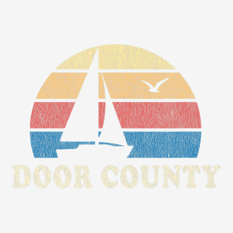 Door County Wi Vintage Sailboat 70s Throwback Sunset Camper Cup | Artistshot