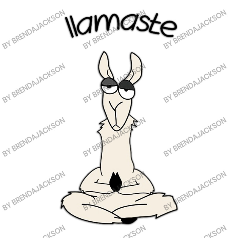 Llamaste Meditation Crop Top by brendajackson | Artistshot