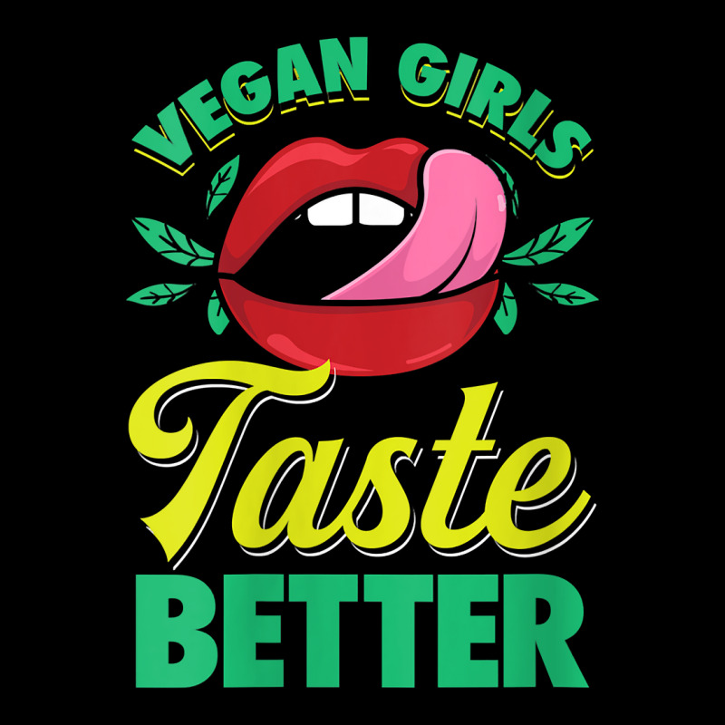 Womens Vegan Girls Taste Better Women Mouth Veggie V Neck T Shirt Zipper Hoodie | Artistshot