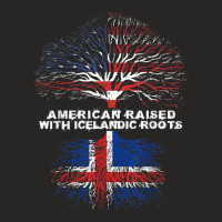 American Raised With Icelandic Roots Iceland Ladies Fitted T-shirt | Artistshot