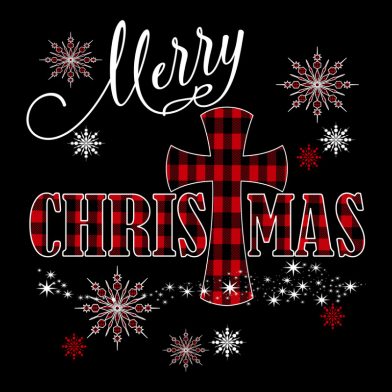 Merry Christmas Cross Buffalo Plaid Christian Holiday Gift Adjustable Cap | Artistshot