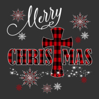 Merry Christmas Cross Buffalo Plaid Christian Holiday Gift Baby Bodysuit | Artistshot