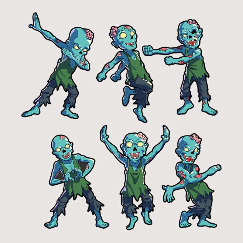 Dancing Zombie Halloween Kids Boys Girls Dabbing Zombie Pocket T-shirt | Artistshot