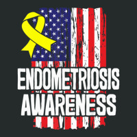 Endometriosis Awareness Gift Yellow Ribbon Women's Triblend Scoop T-shirt | Artistshot