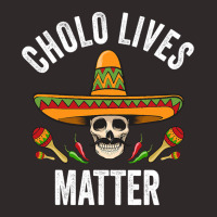 Cholo Lives Matter  Funny Mexican Skull Cinco De Mayo Racerback Tank | Artistshot