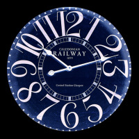 Caledonian Railway Central Station Glasgow Clock Blue Adjustable Cap | Artistshot