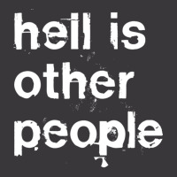 Hell Is Other People Nihilist Typography Ladies Curvy T-shirt | Artistshot